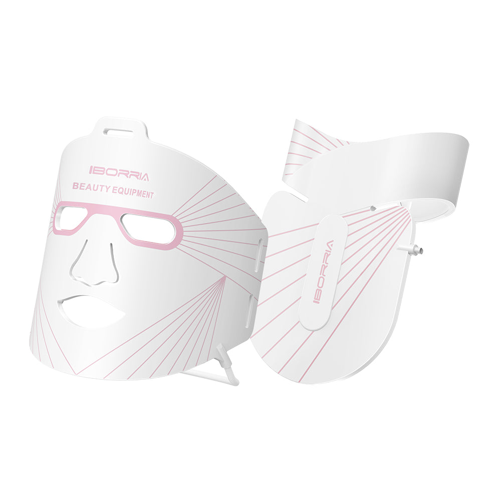 Iborria MN1 LED Light Therapy Face and Neck Mask