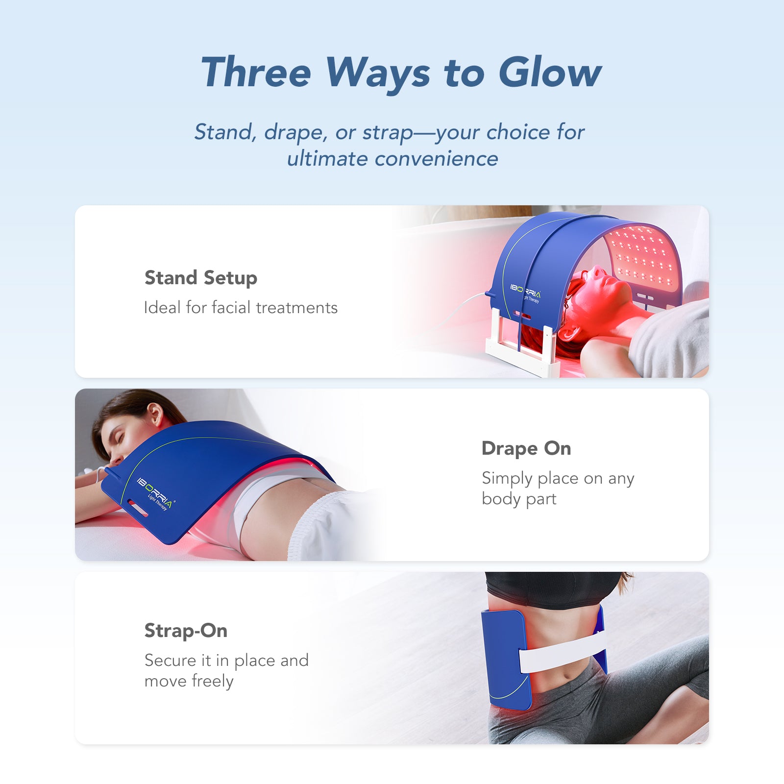 Iborria F5 LED Light Therapy Panel for Face & Body