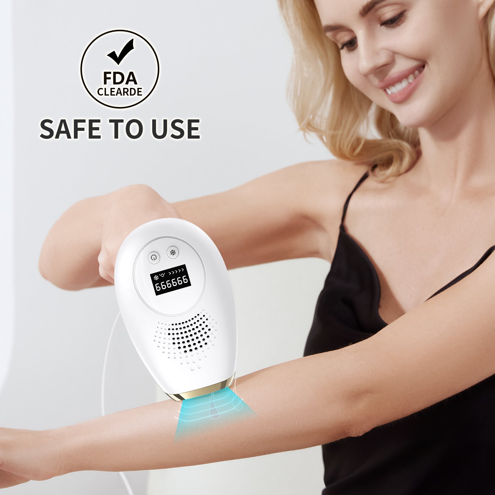 Iborria T1 Unlimited ICE Cold IPL Hair Removal with 2 replacement heads
